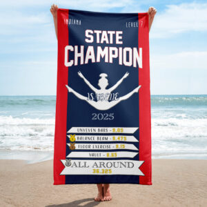 State (or Regional) Champion Beach Towel