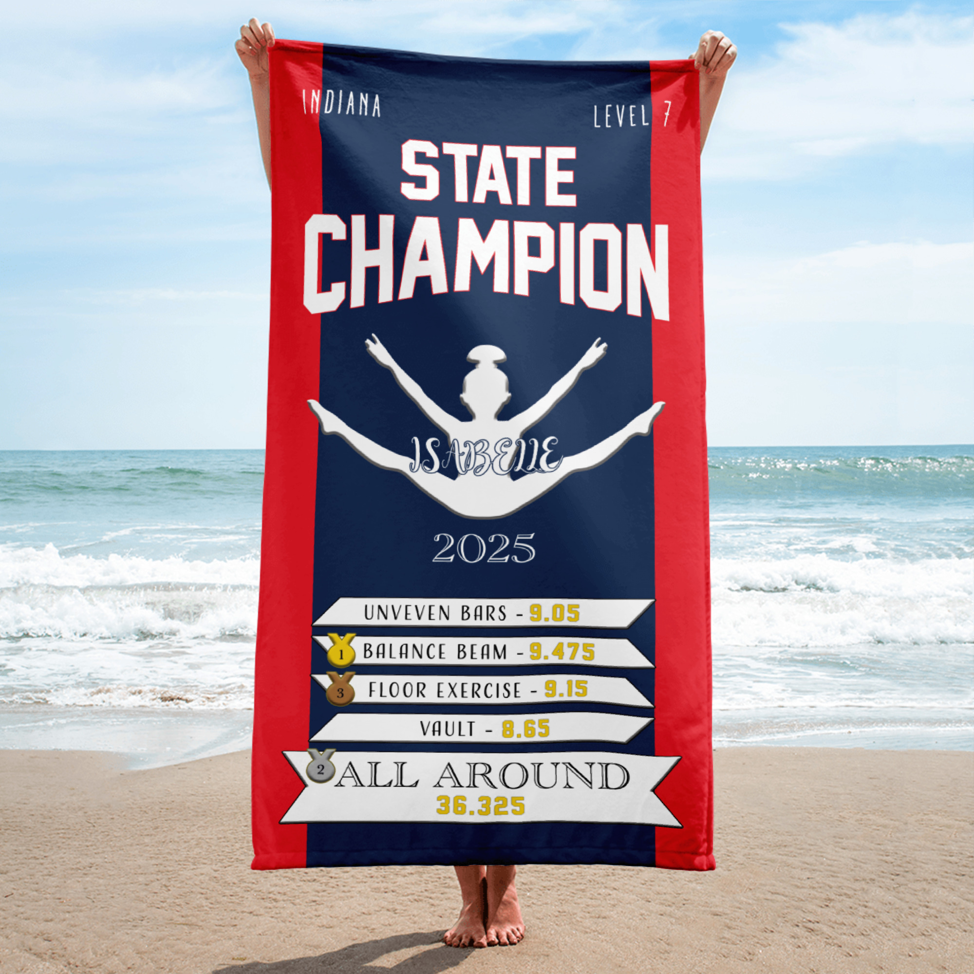 State (or Regional) Champion Beach Towel