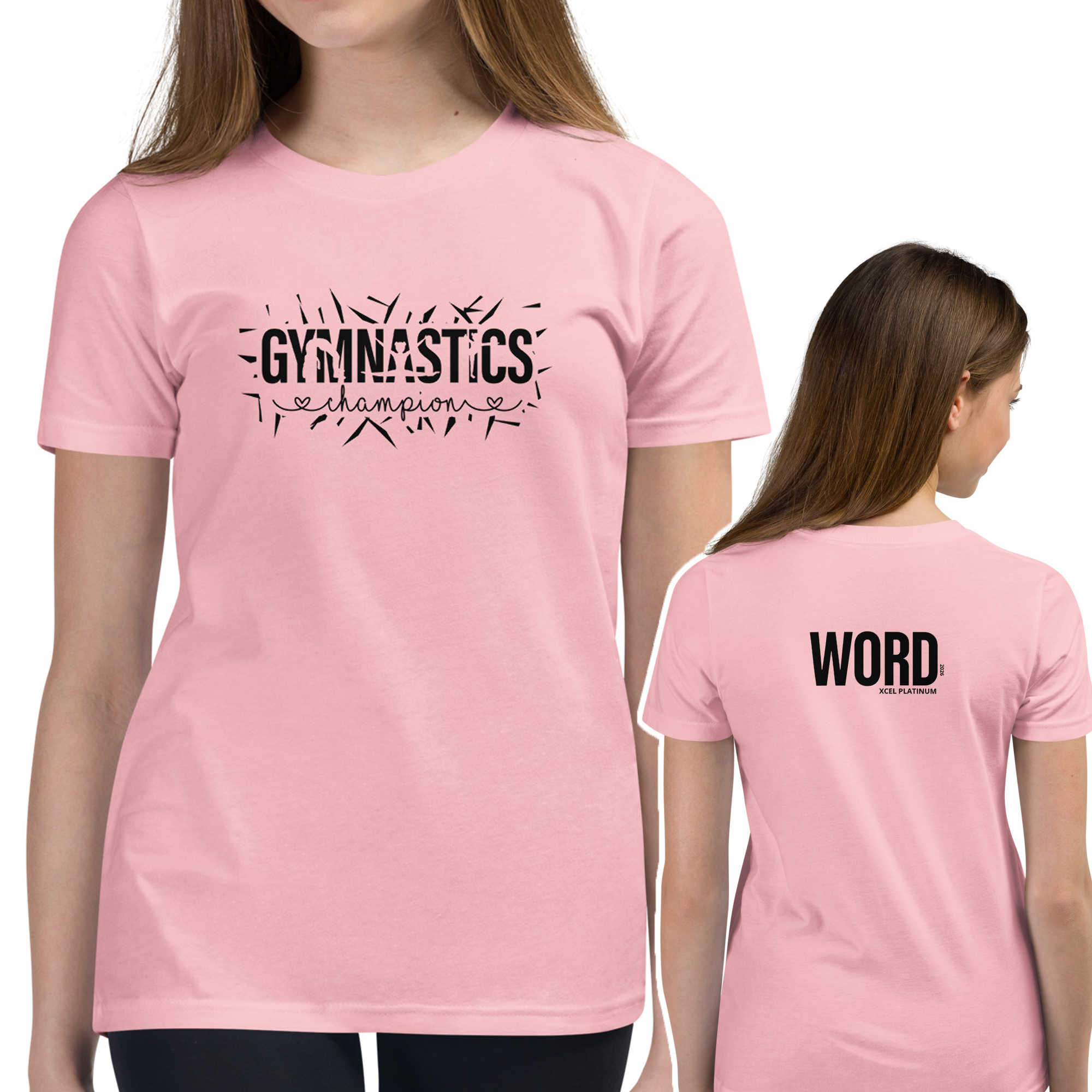 Custom “Gymnastics Champion” (or Sister, Brother, ect) Youth T-Shirt
