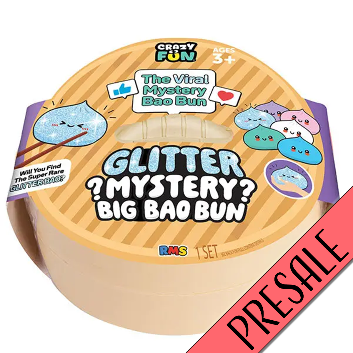 PRESALE – RMS Glitter Mystery Big Bao Bun – Estimated Ship Sept 25–Oct 7