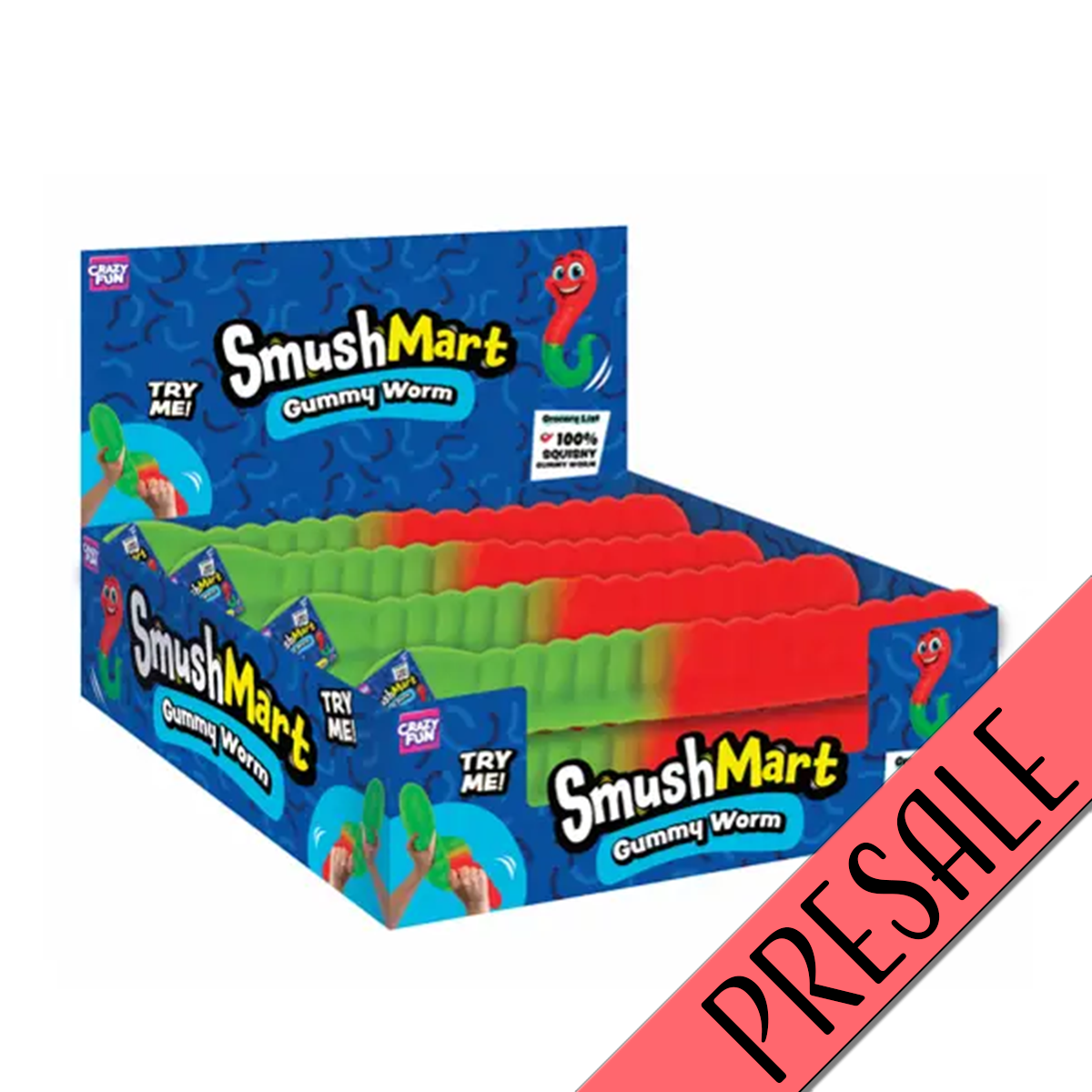 PRESALE – Giant 15" SmushMart Gummy Worm – Estimated Ship Nov 29–Dec 6